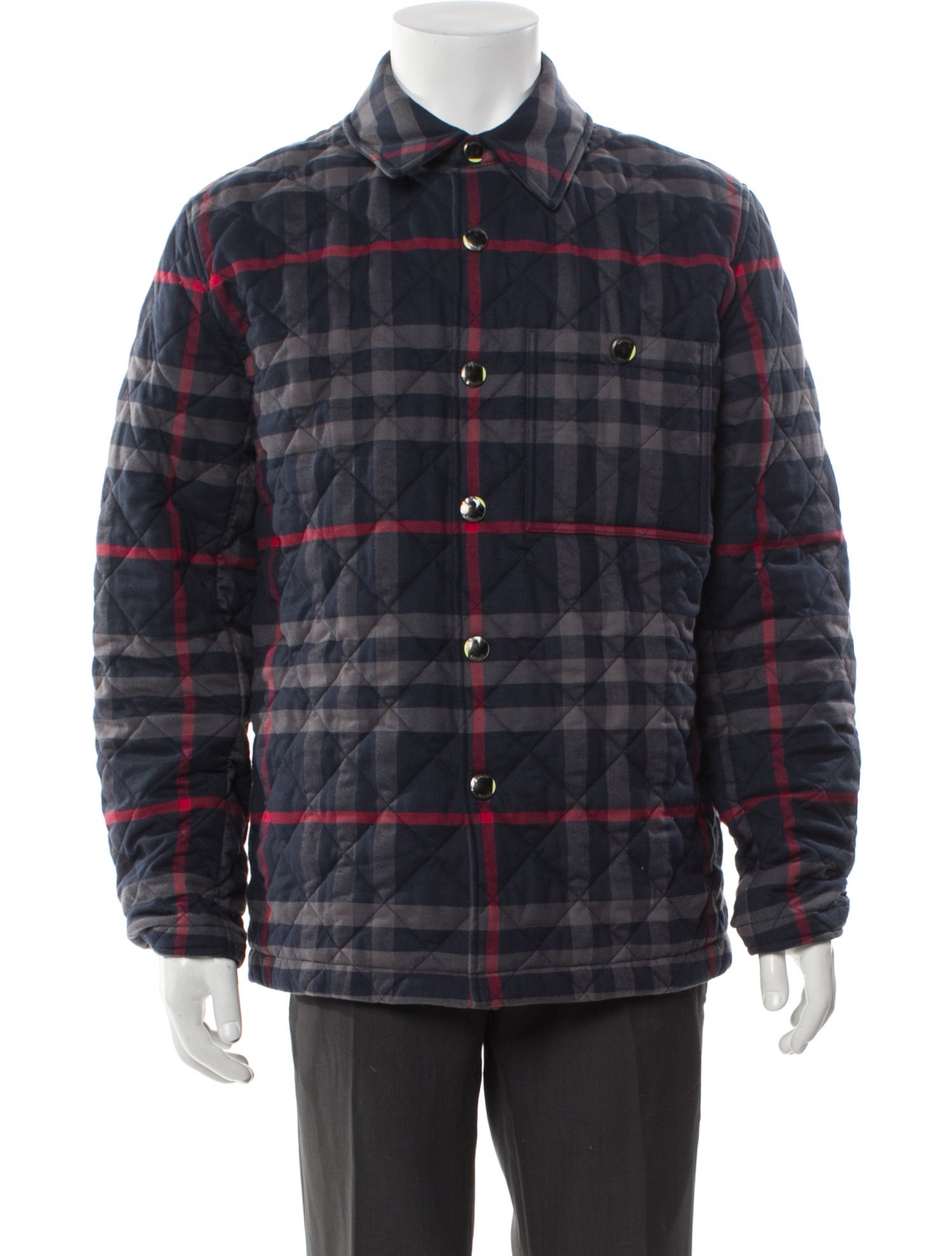 Burberry Plaid Print Coat w/ Tags