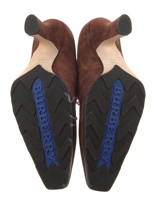 Burberry Suede Lace-Up Boots