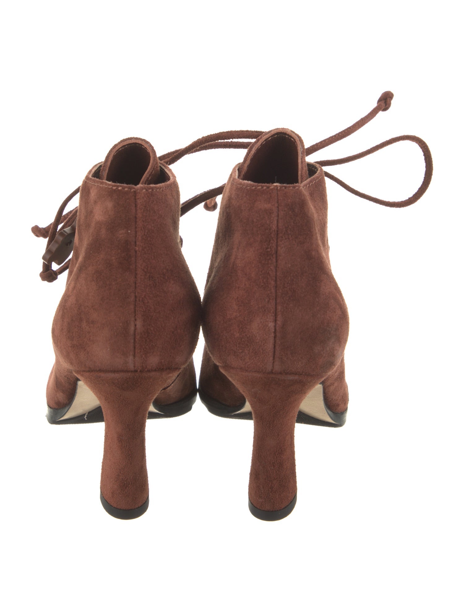 Burberry Suede Lace-Up Boots