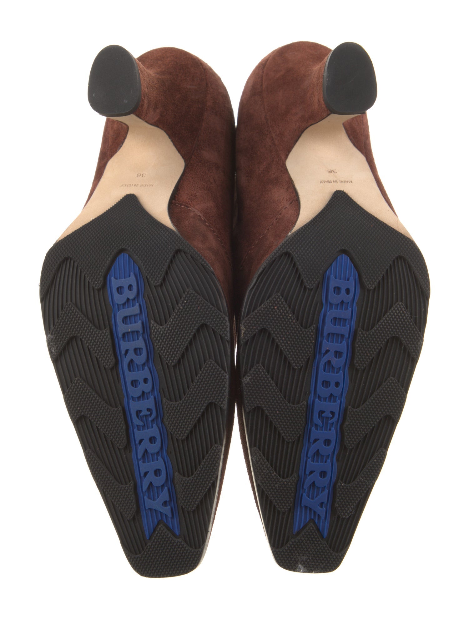 Burberry Suede Lace-Up Boots