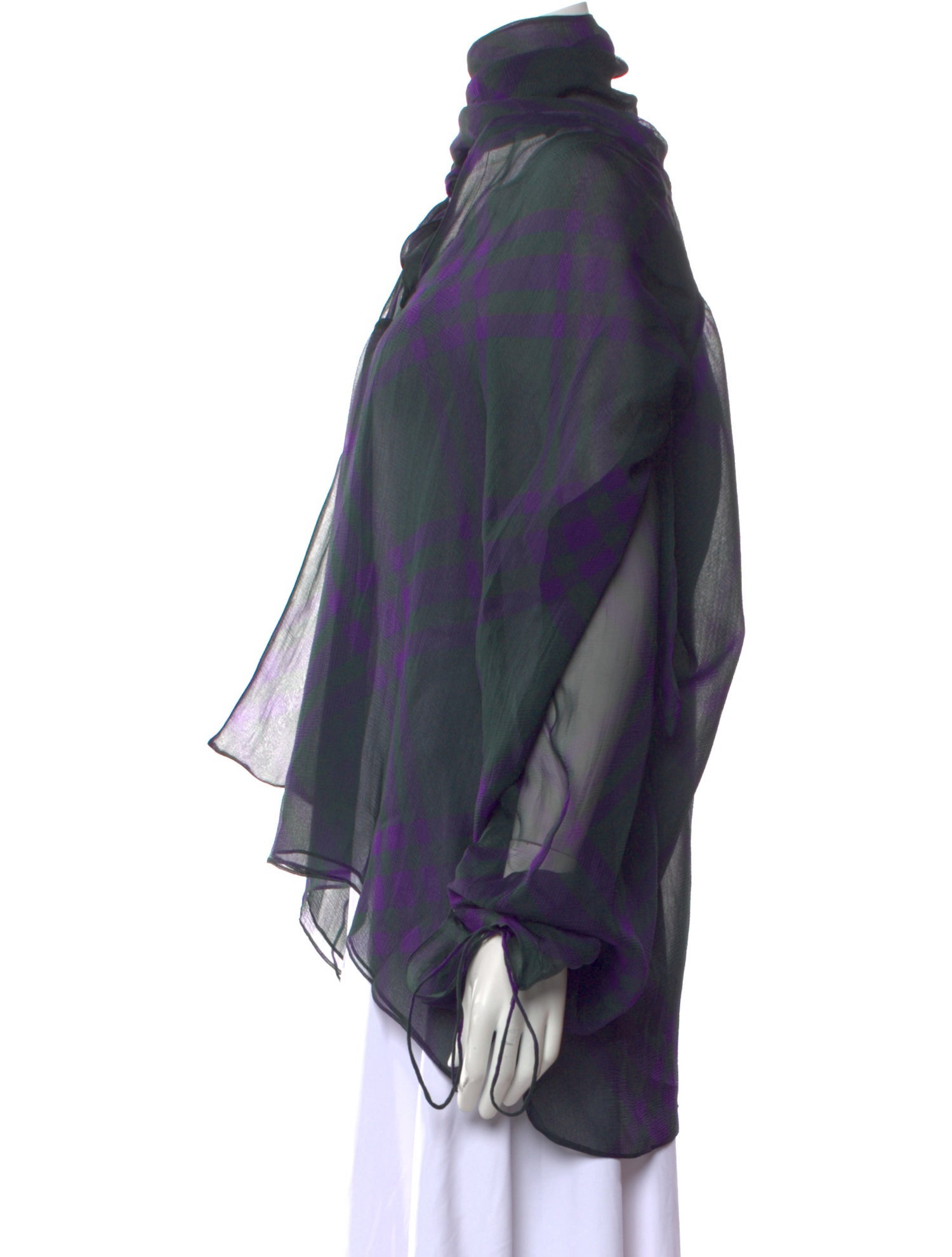 Burberry Silk Cowl Neck Blouse w/ Tags