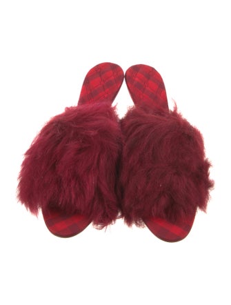 Burberry Fur Slides