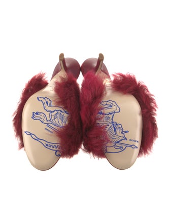 Burberry Fur Slides