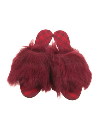 Burberry Fur Slides