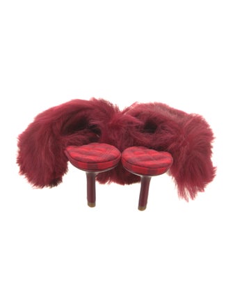Burberry Fur Slides