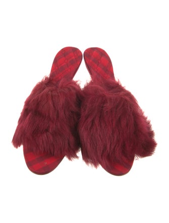 Burberry Fur Slides