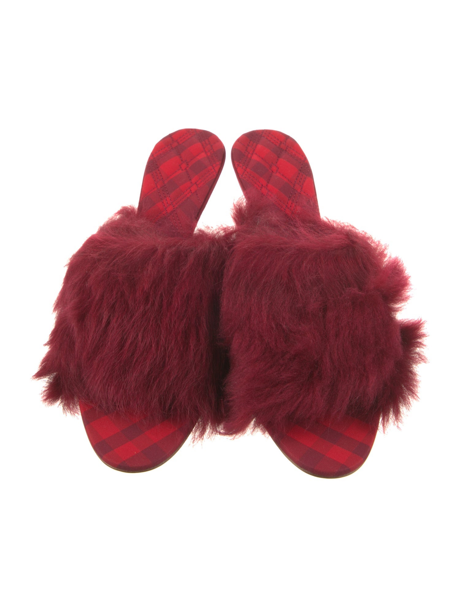 Burberry Fur Slides