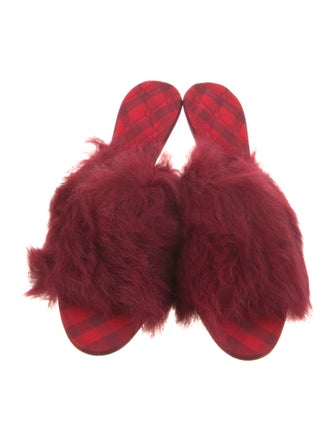 Burberry Fur Slides