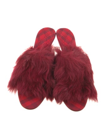 Burberry Fur Slides