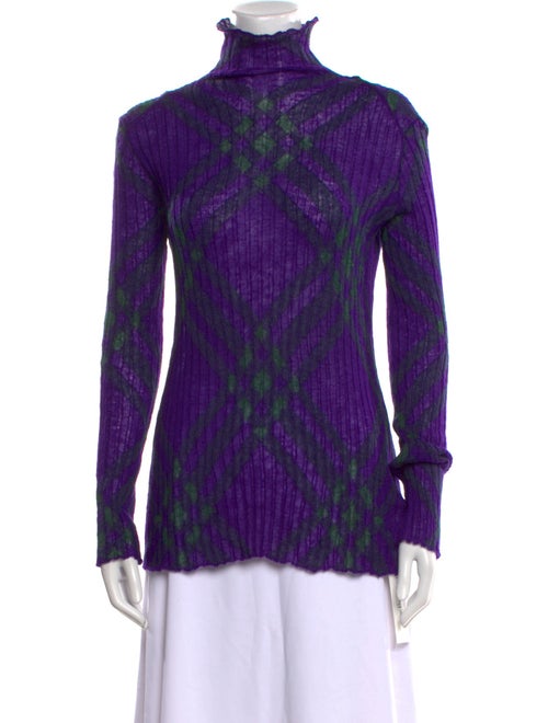 Burberry Printed Turtleneck Sweater