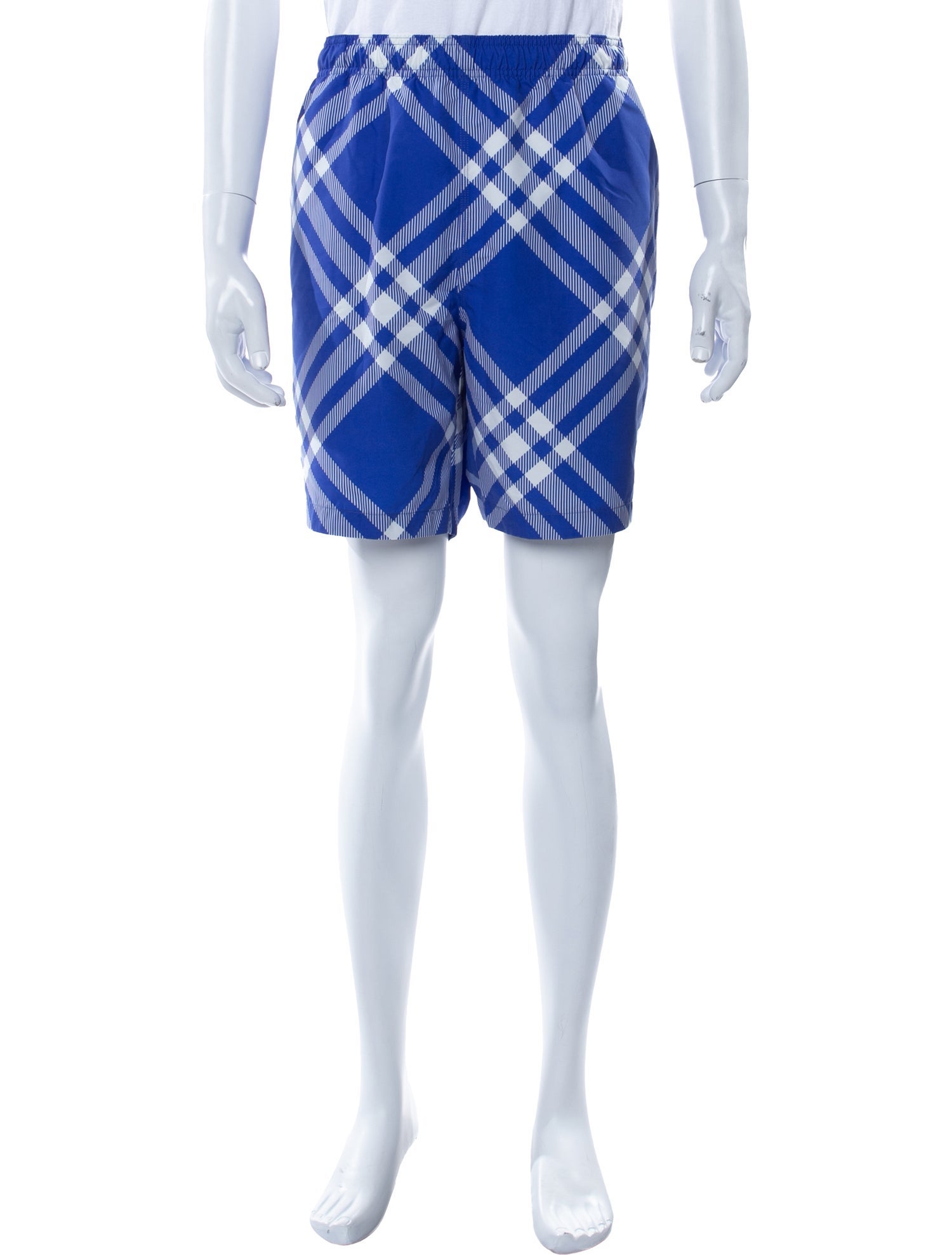 Burberry Plaid Print Swim Trunks w/ Tags