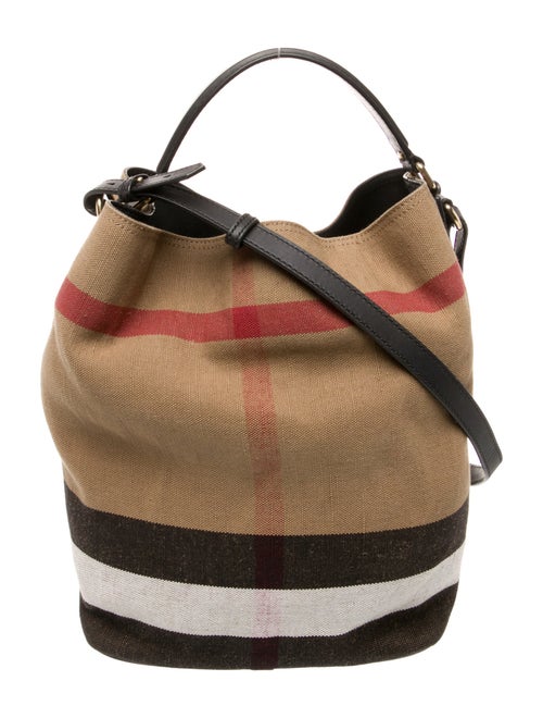 Burberry Exploded Check Bucket Bag