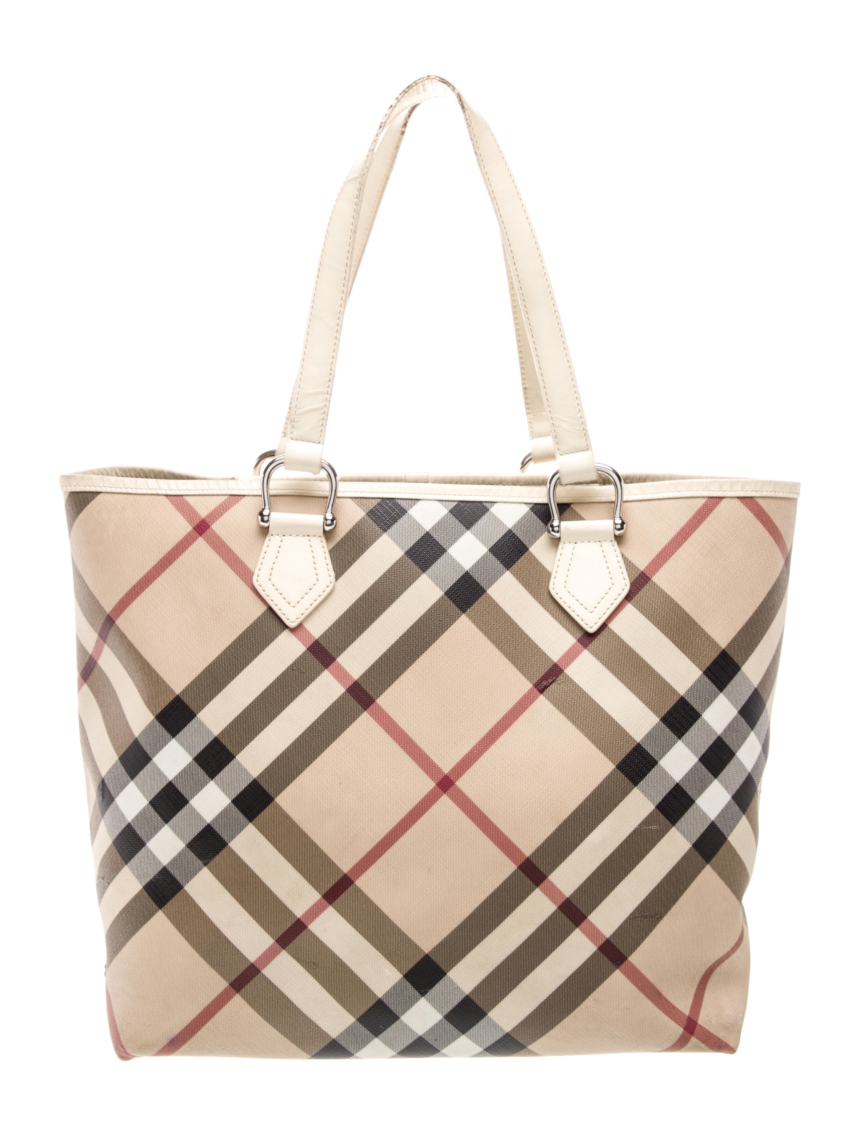 Burberry Super Nova Check Top Handle Bag