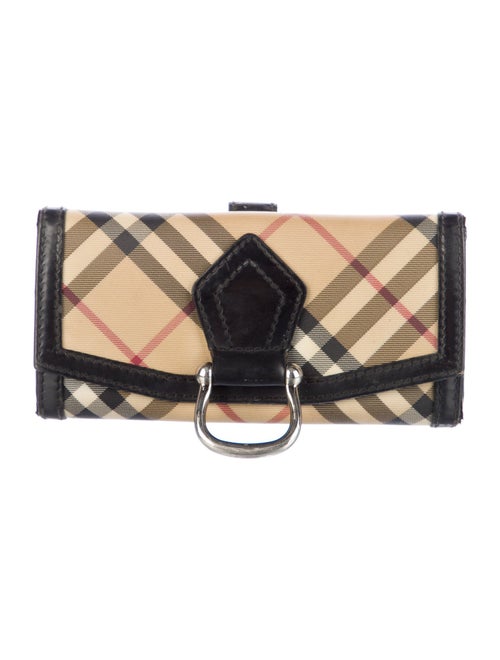 Burberry House Check Pattern Continental Wallet
