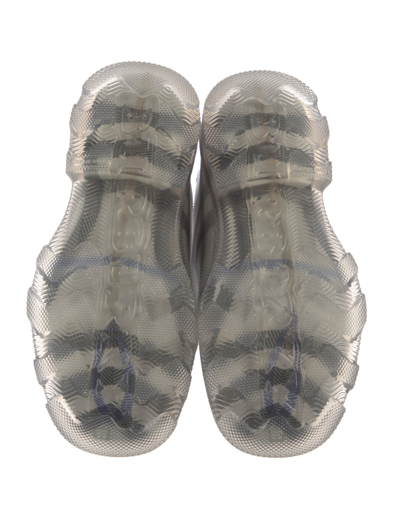 Burberry Nova Check Pattern Rubber Rain Boots w/ Tags