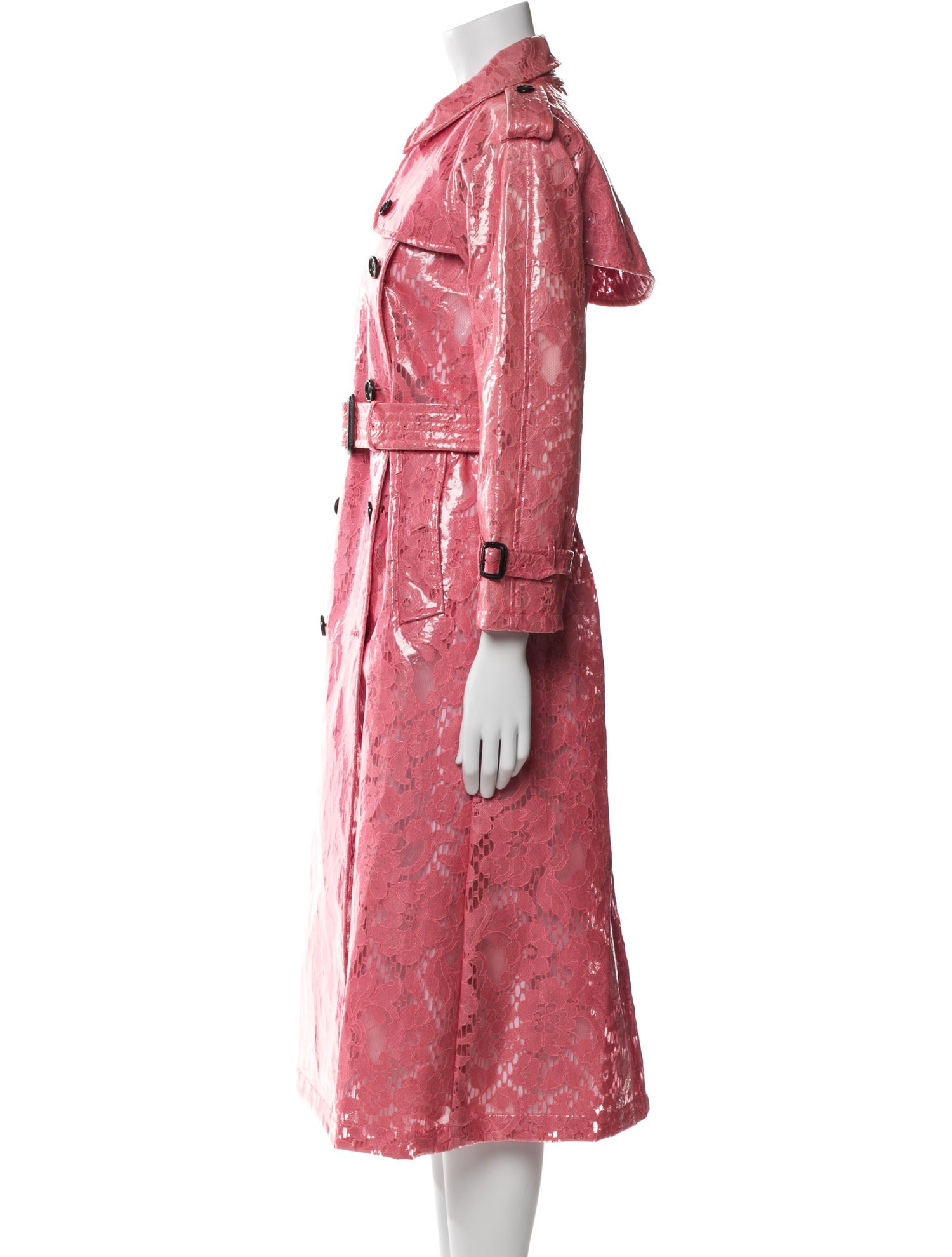 Burberry Lace Pattern Trench Coat