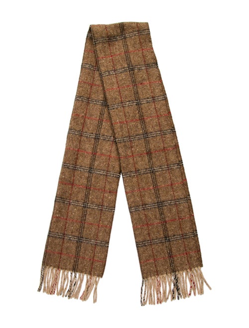 Burberry Cashmere House Check Pattern Scarf