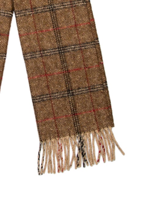 Burberry Cashmere House Check Pattern Scarf