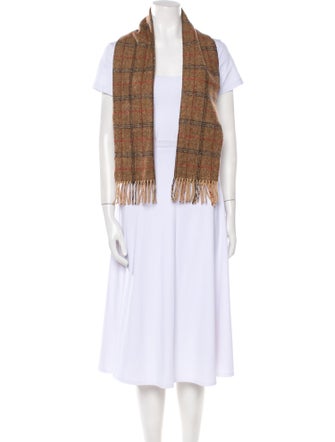 Burberry Cashmere House Check Pattern Scarf