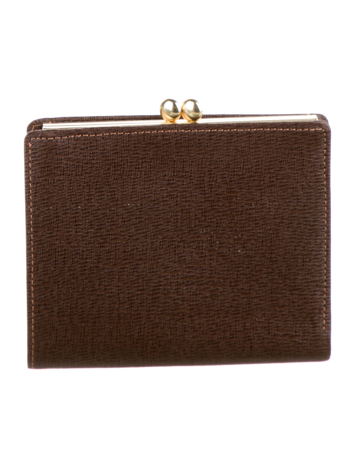 Burberry's Vintage Leather Trimmed Canvas Wallet Wallet