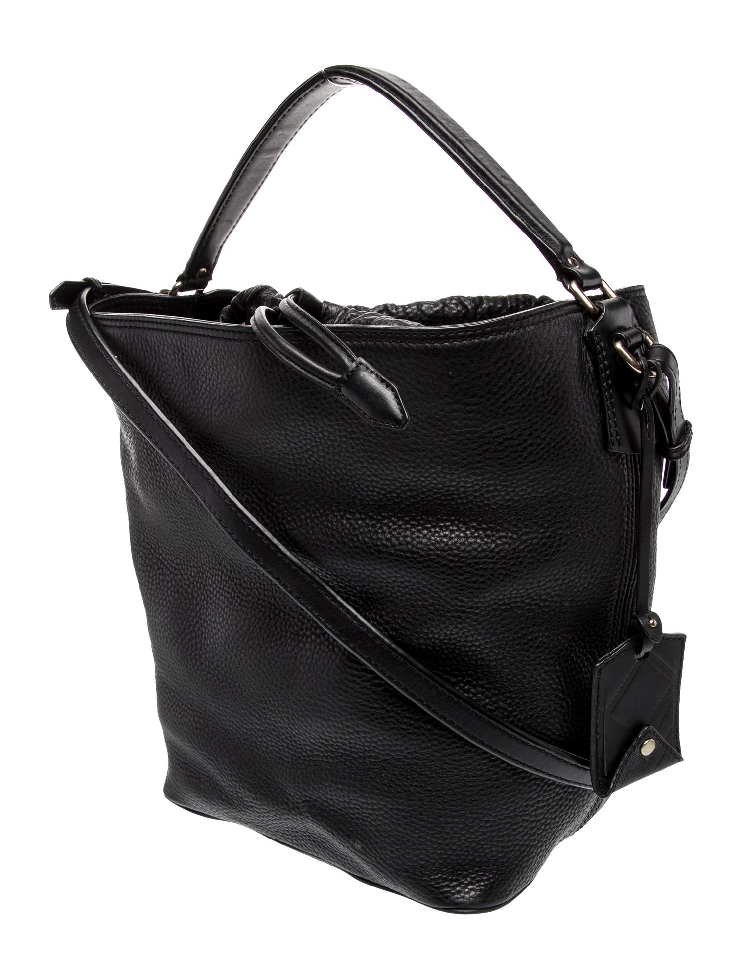 Burberry Leather Bucket Bag