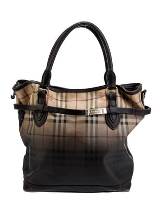 Burberry Haymarket Check Top Handle Bag