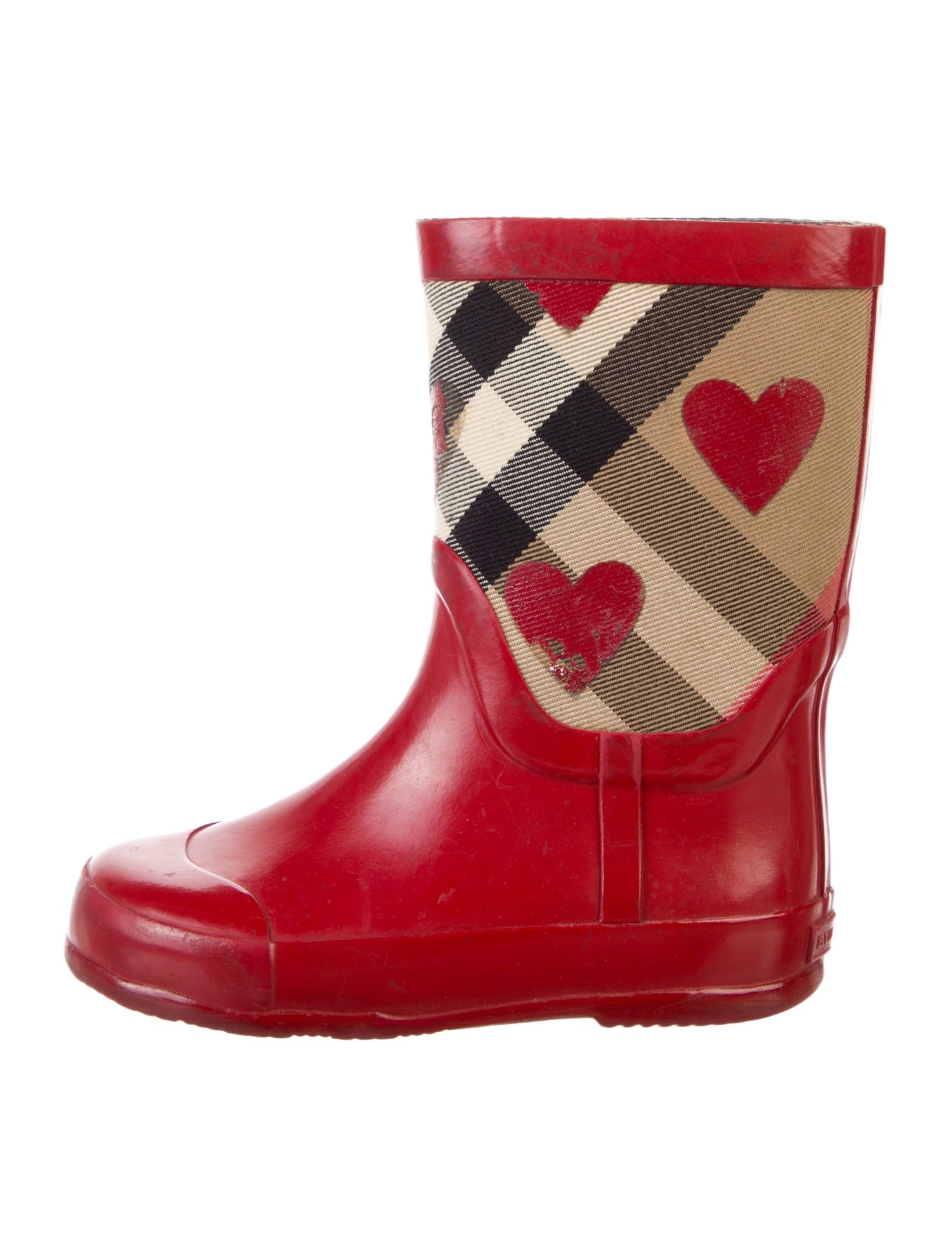 Burberry Girls Rubber Rain Boots