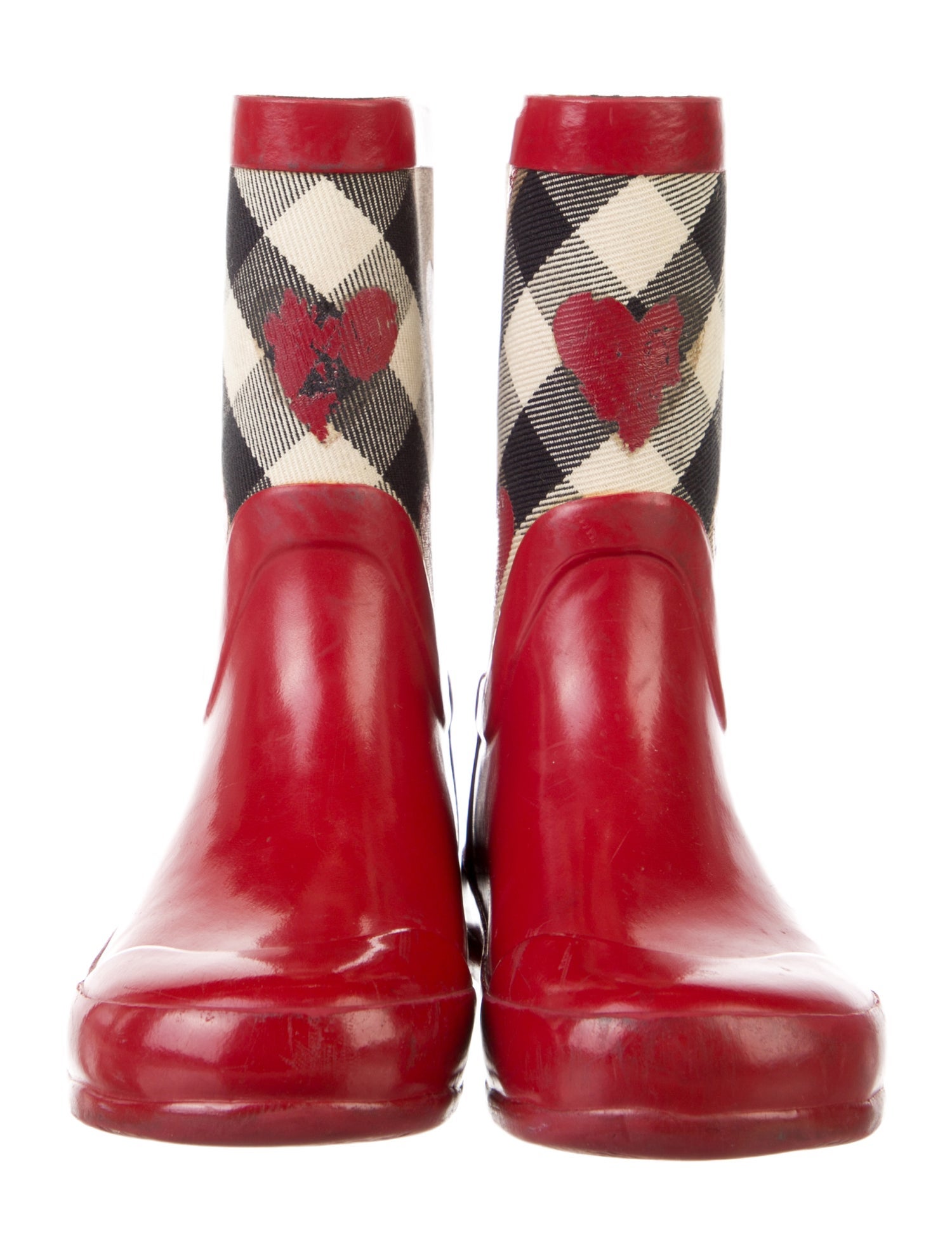 Burberry Girls Rubber Rain Boots