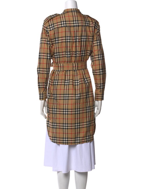 Burberry Plaid Print Knee-Length Dress