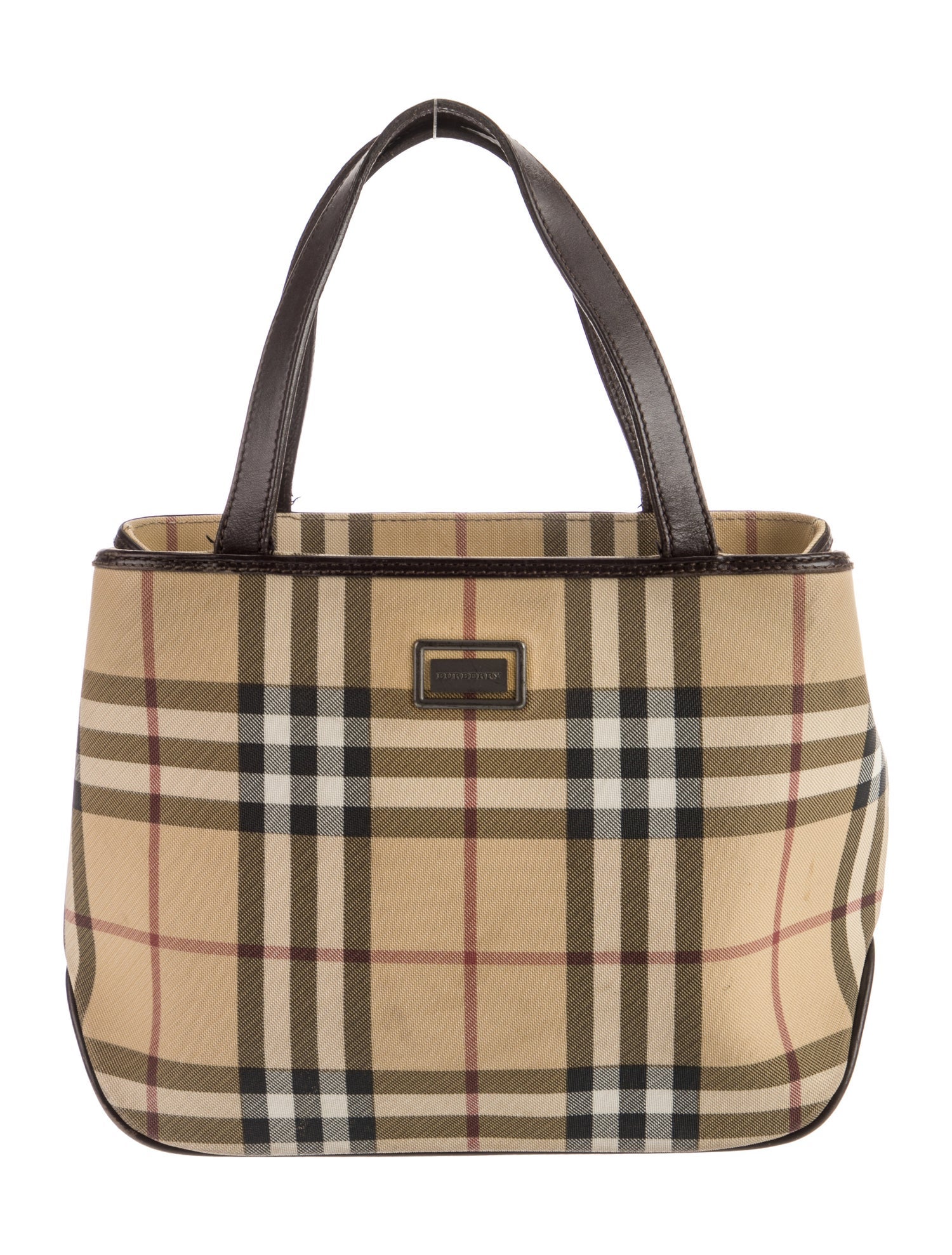 Burberry Nova Check Top Handle Bag