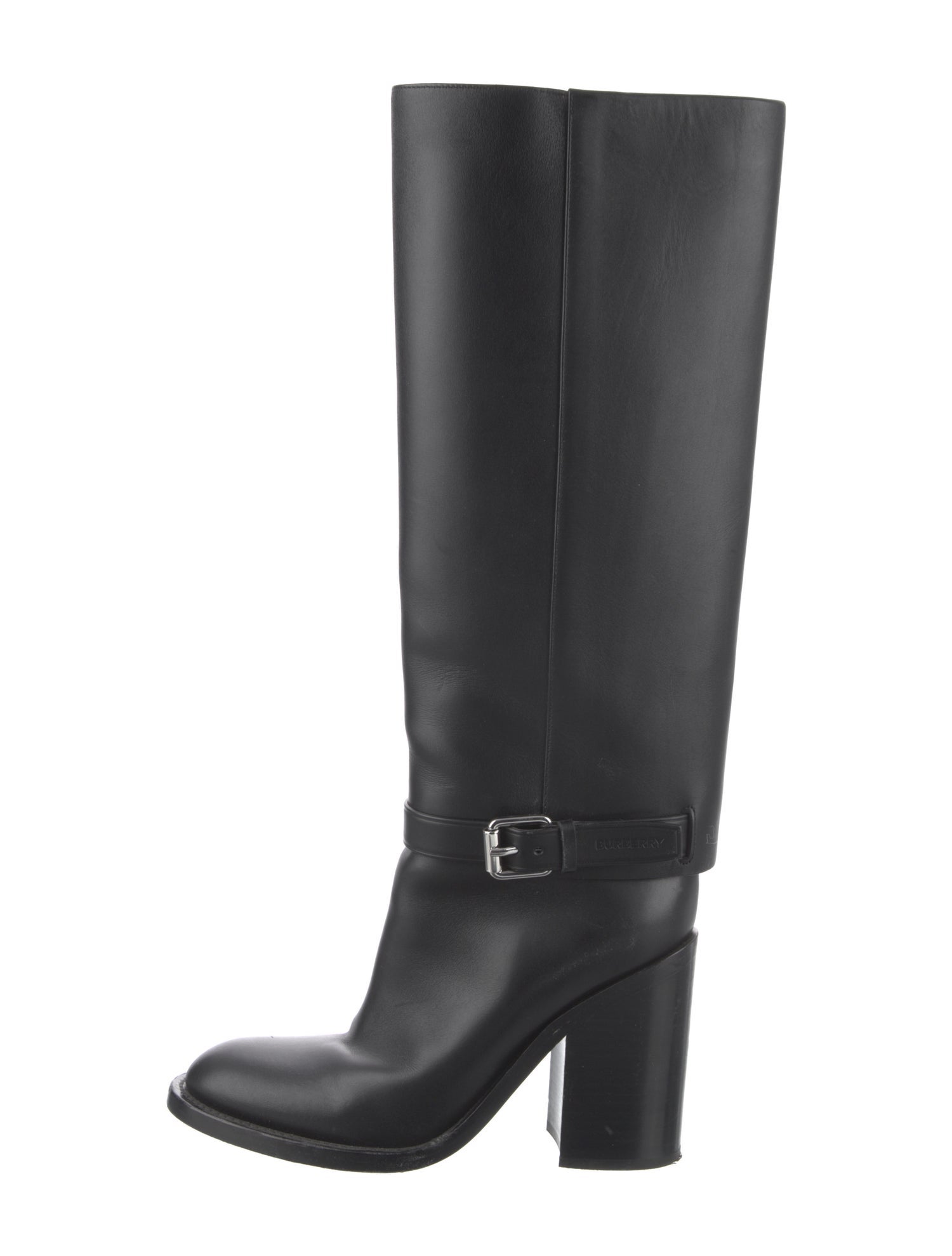 Burberry Leather Riding Boots