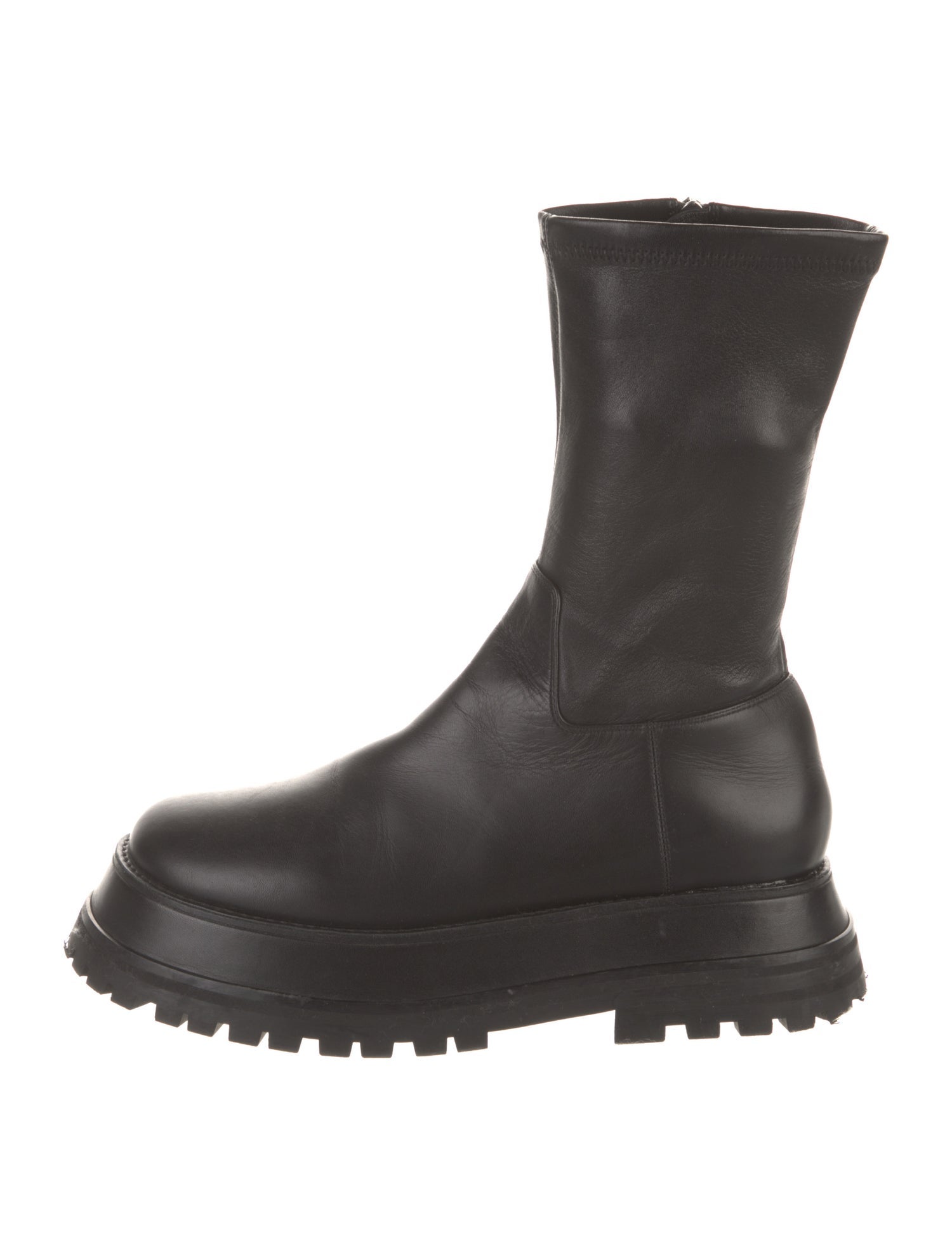 Burberry Leather Moto Boots