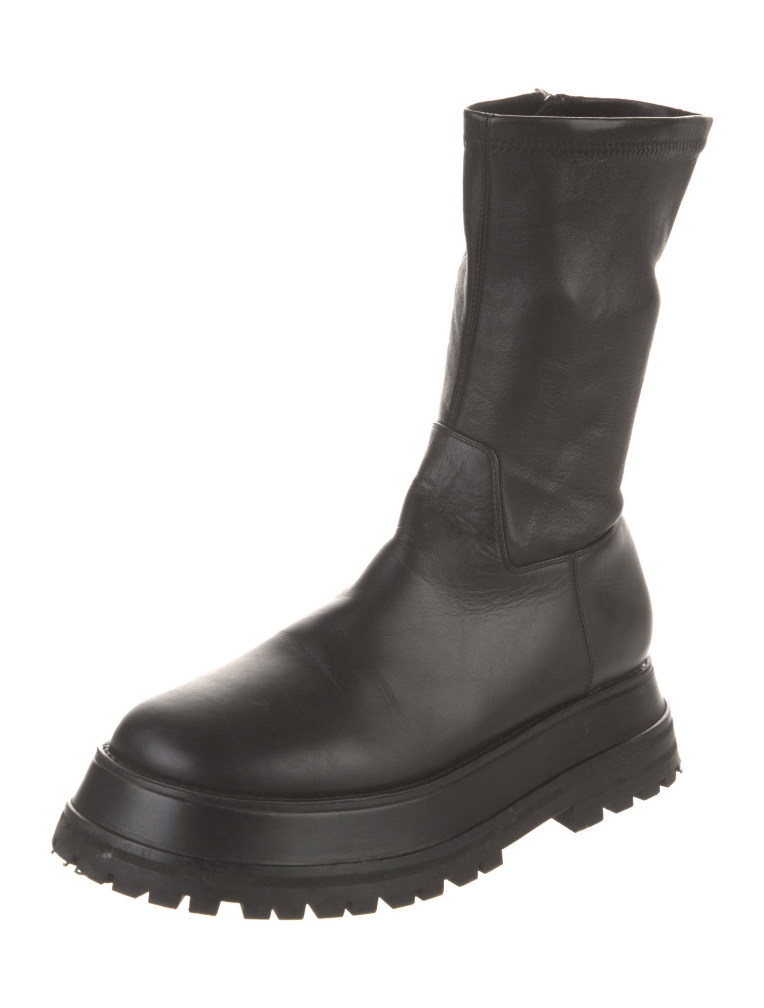 Burberry Leather Moto Boots