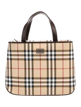 Burberry Nova Check Top Handle Bag