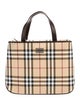 Burberry Nova Check Top Handle Bag