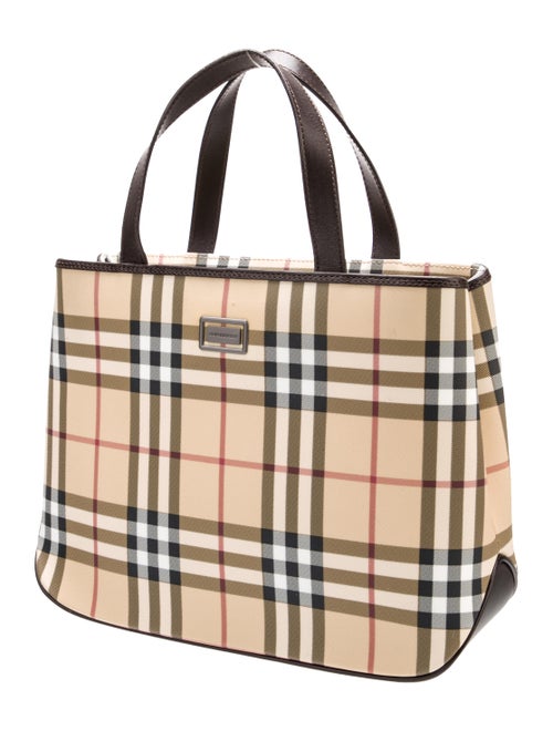 Burberry Nova Check Top Handle Bag