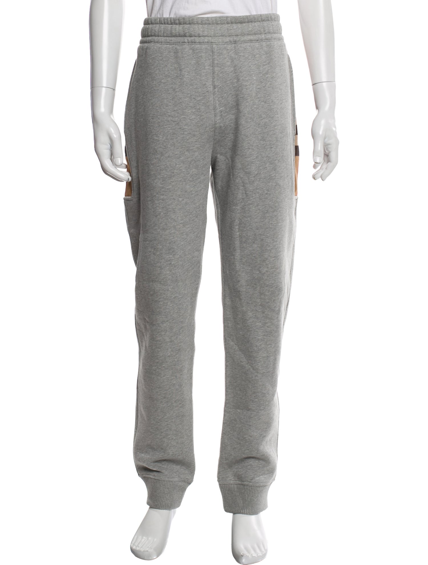 Burberry Leather Trim Embellishment Lounge Bottoms