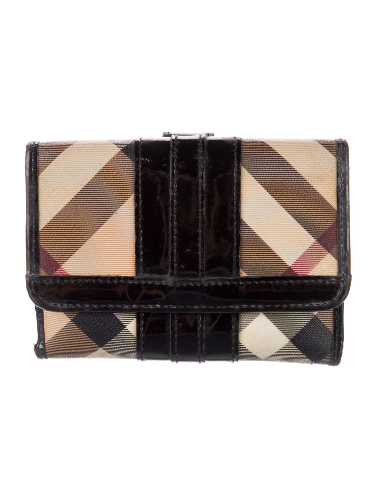 Burberry Nova Check Pattern Trifold Wallet