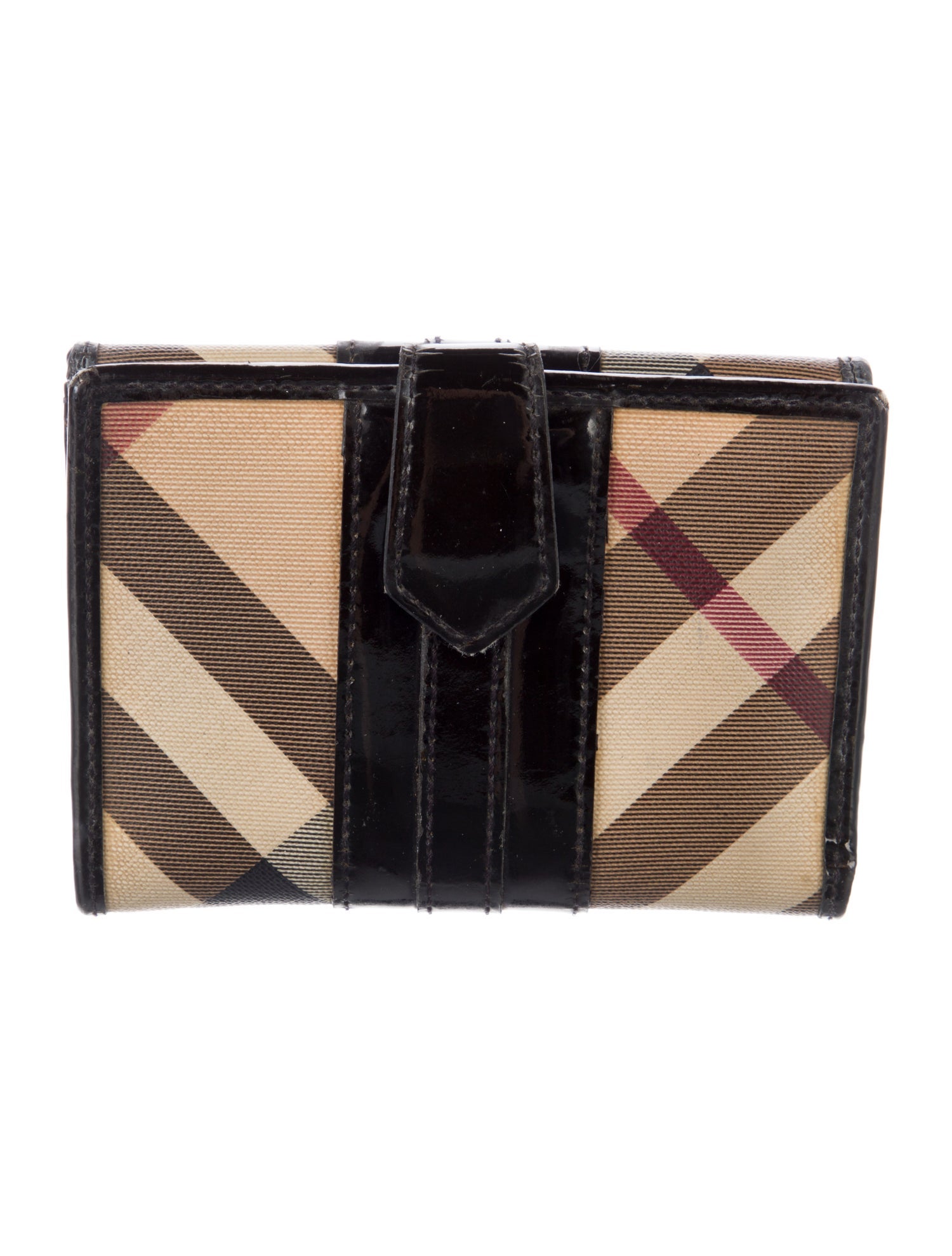 Burberry Nova Check Pattern Trifold Wallet