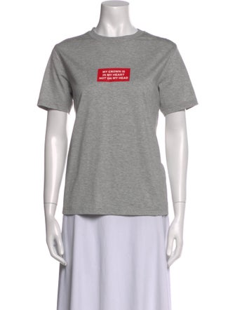 Burberry Graphic Print Crew Neck T-Shirt