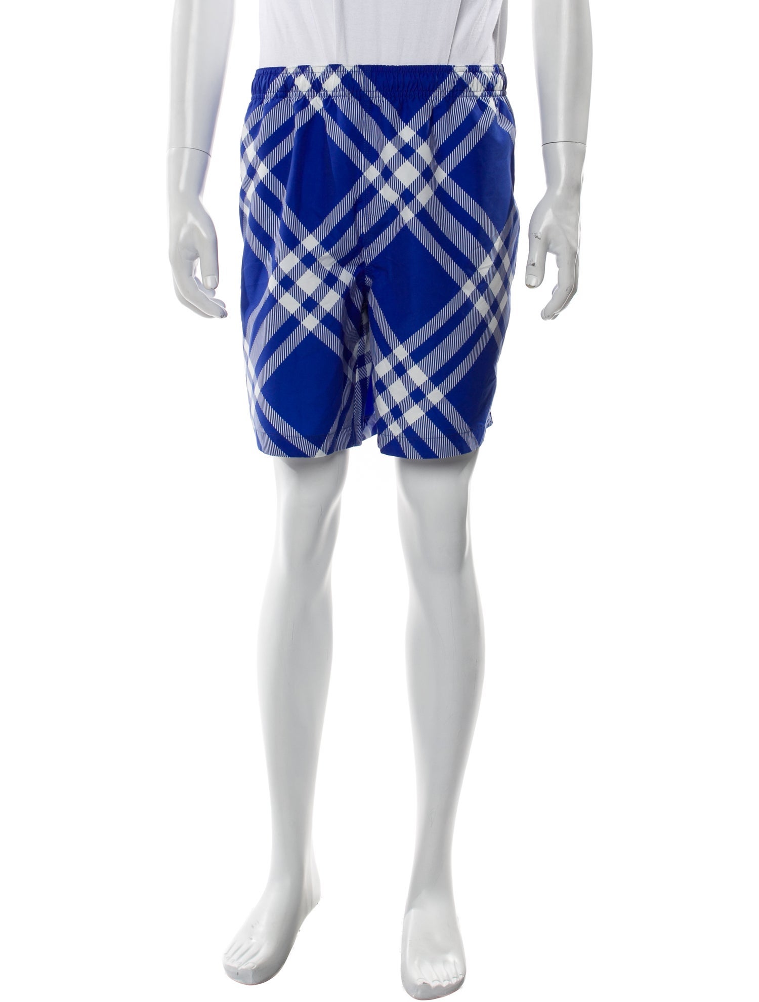 Burberry Plaid Print Swim Trunks w/ Tags