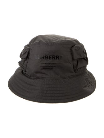 Burberry Black Bucket Hat Size Medium