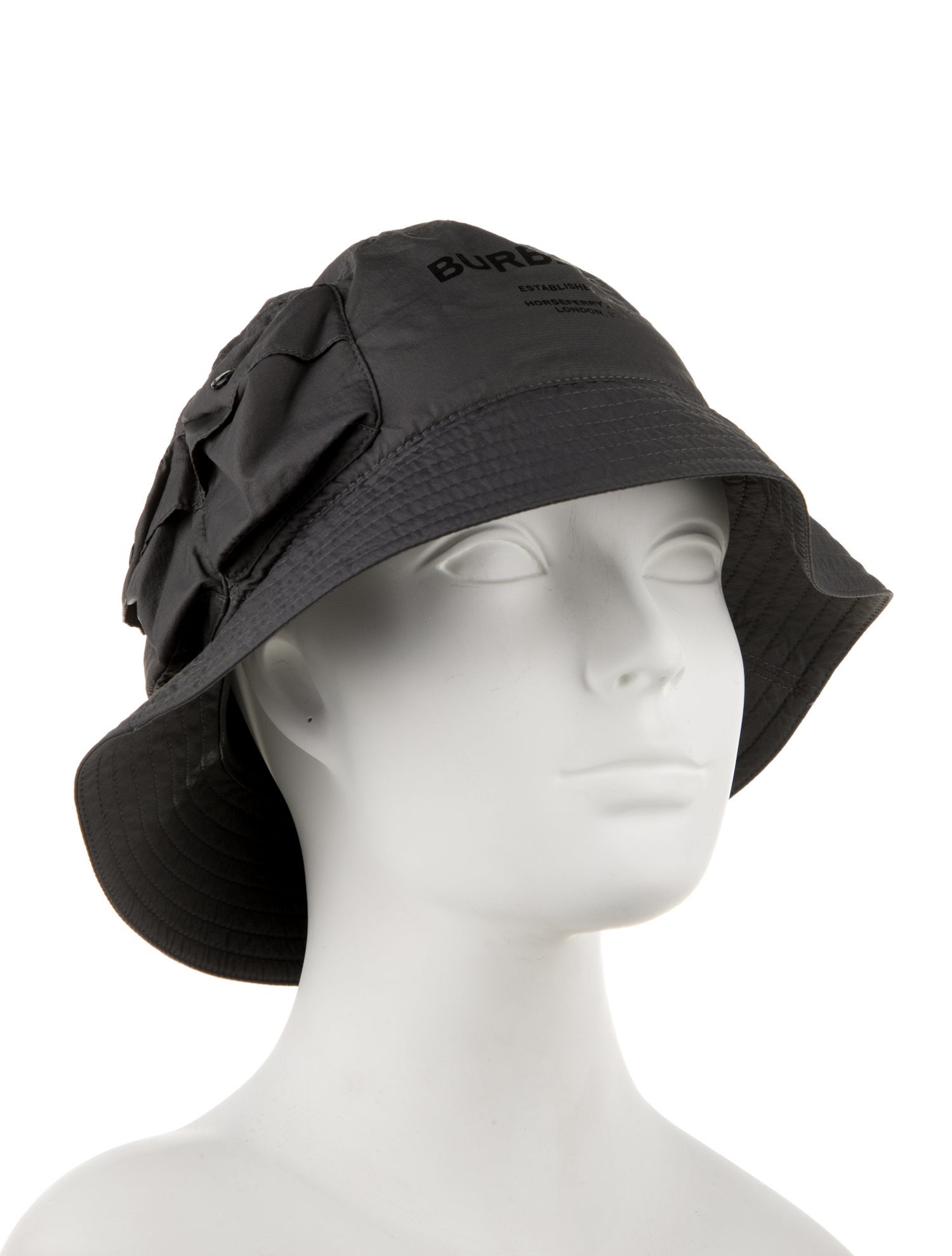 Burberry Black Bucket Hat Size Small