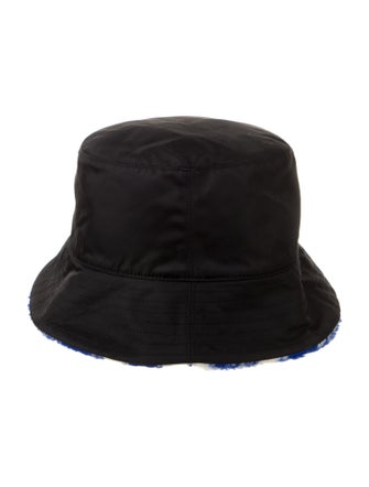 Burberry Black Nylon Bucket Hat Size L