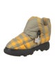 Burberry Nylon Plaid Print Hiking Boots