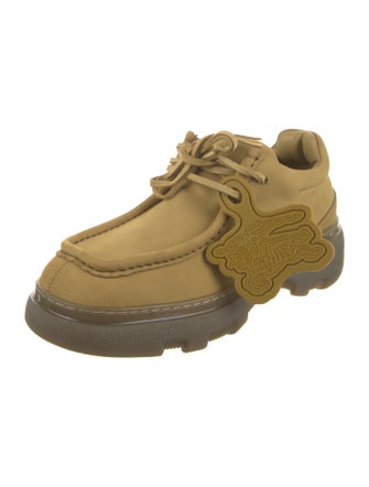 Burberry Leather Lace-Up Boots