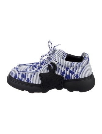 Burberry Plaid Print Derby Shoes