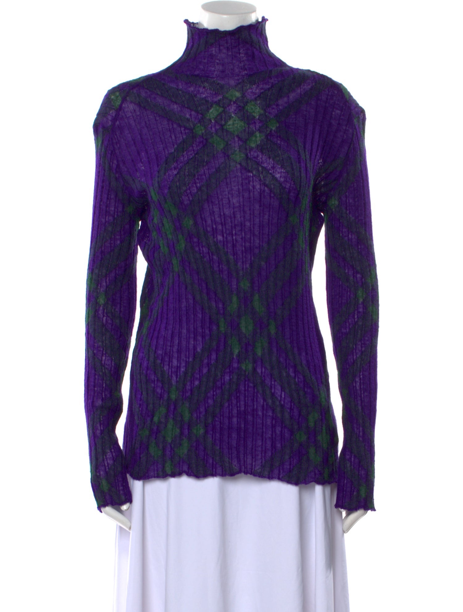 Burberry Printed Turtleneck Sweater