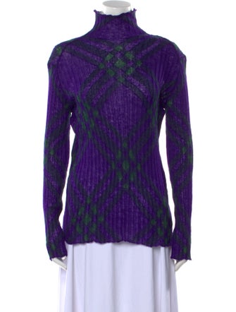 Burberry Printed Turtleneck Sweater