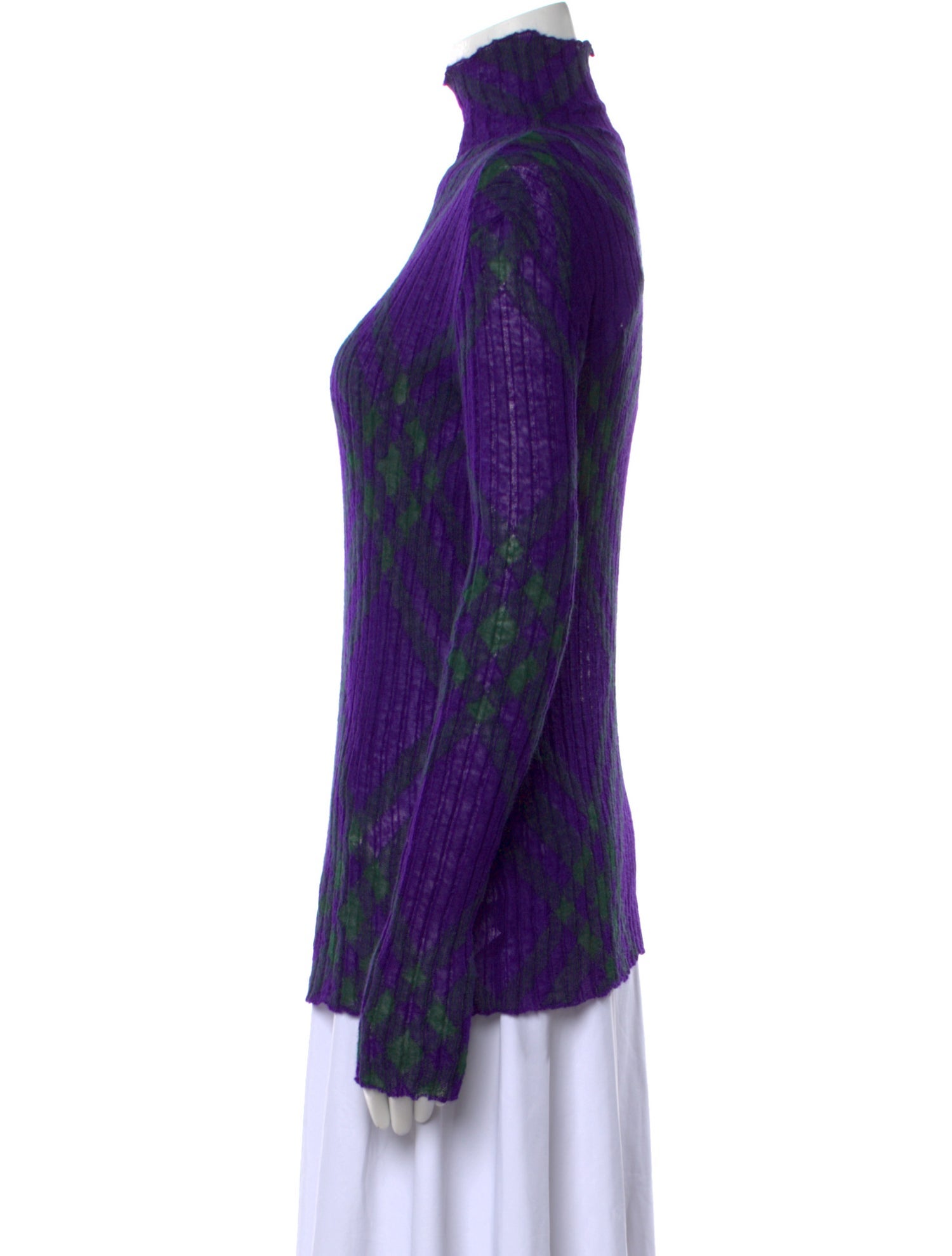 Burberry Printed Turtleneck Sweater